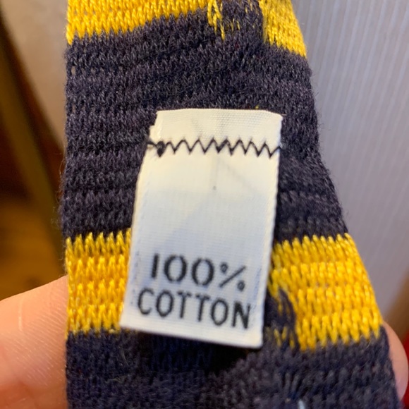 PREPPY ACADEMIC COLLEGIATE STRIPED COTTON KNIT NECKTIE, - Picture 3 of 10